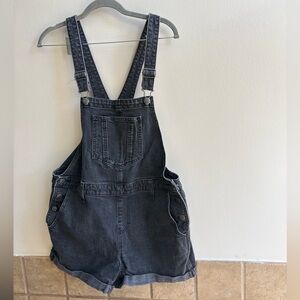 Old Navy Charcoal Denim Overalls